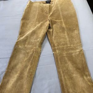 Suede pants